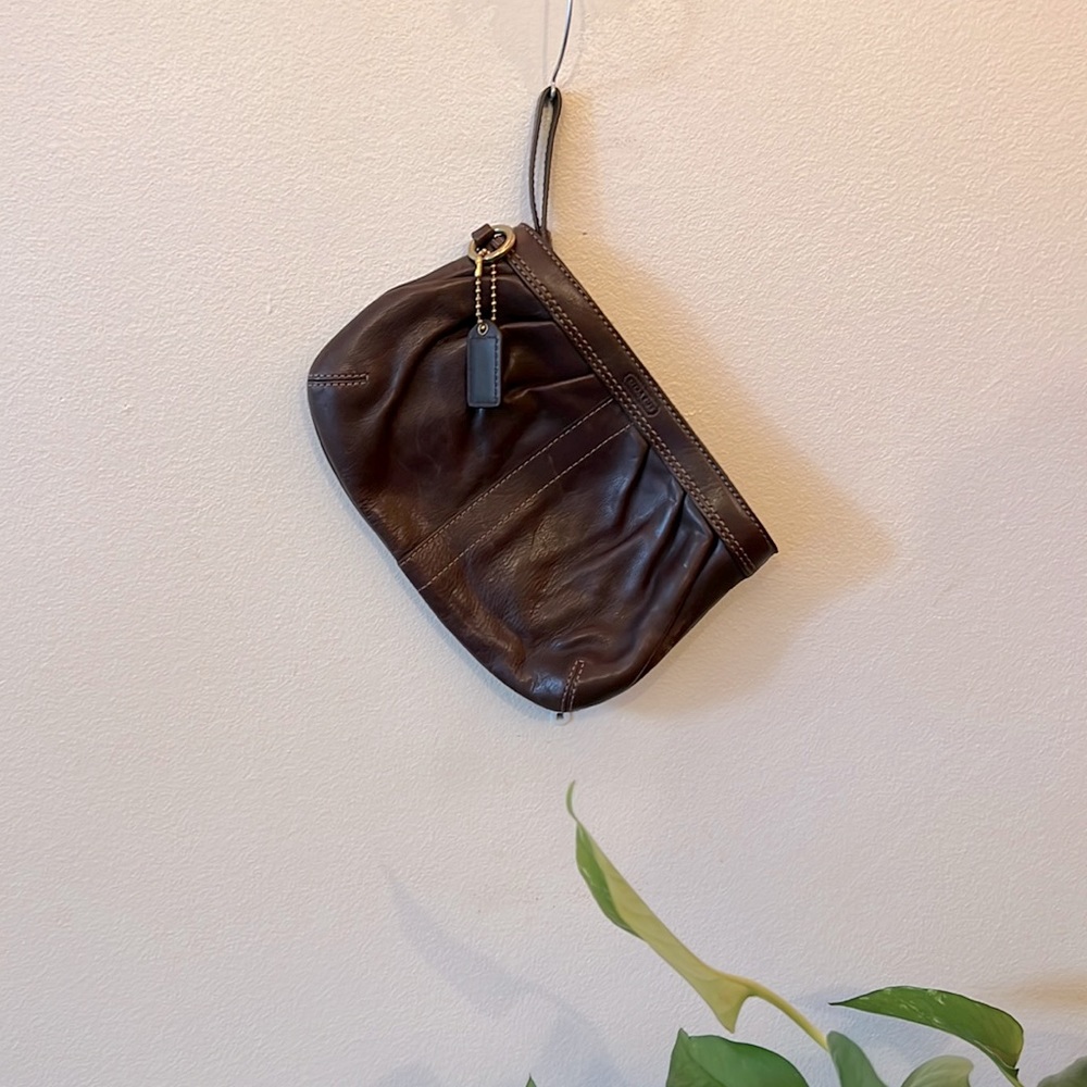 Never Used Brown Leather Coach Wrislet